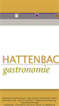 Mobile Screenshot of hattenbach-gastronomie.de